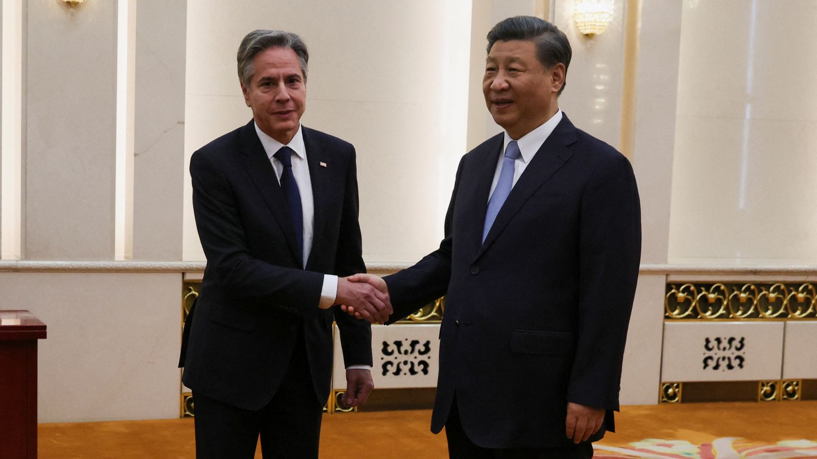 China's President Xi Jinping and US Secretary of State Antony Blinken meet in Beijing in bid to ease tensions