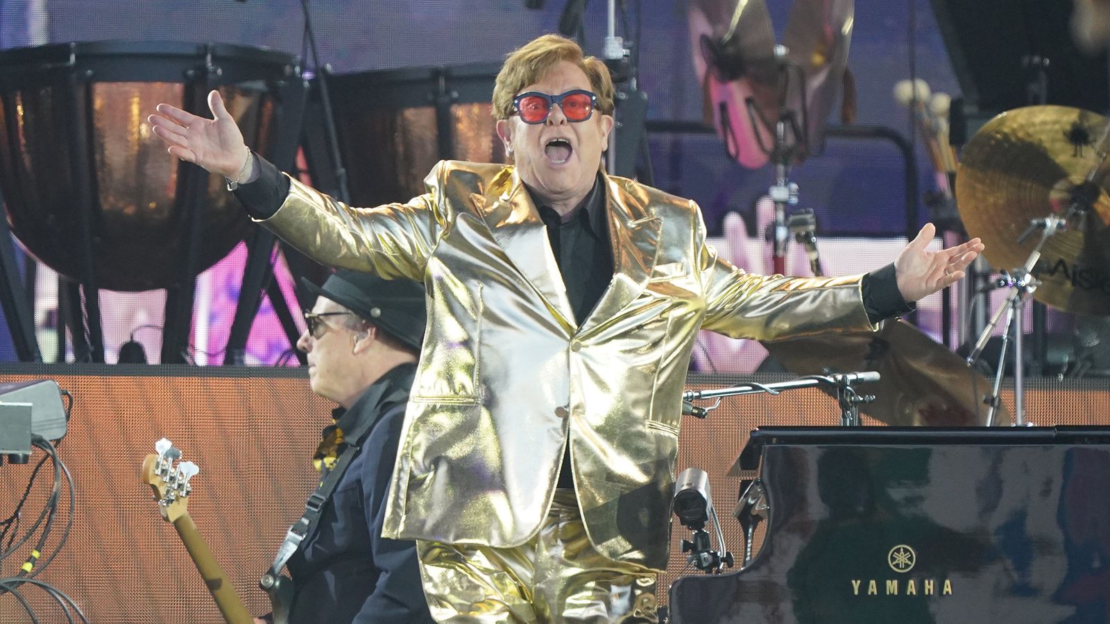 Sir Elton John hails 'emotional night' as he performs final UK gig at Glastonbury