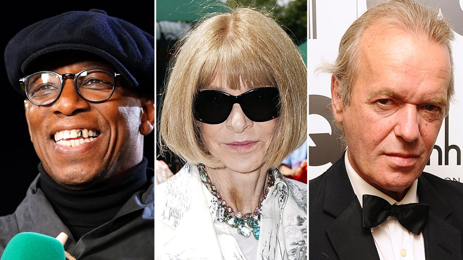 King's first Birthday Honours recognise football legend Ian Wright, Vogue editor Anna Wintour and late novelist Martin Amis