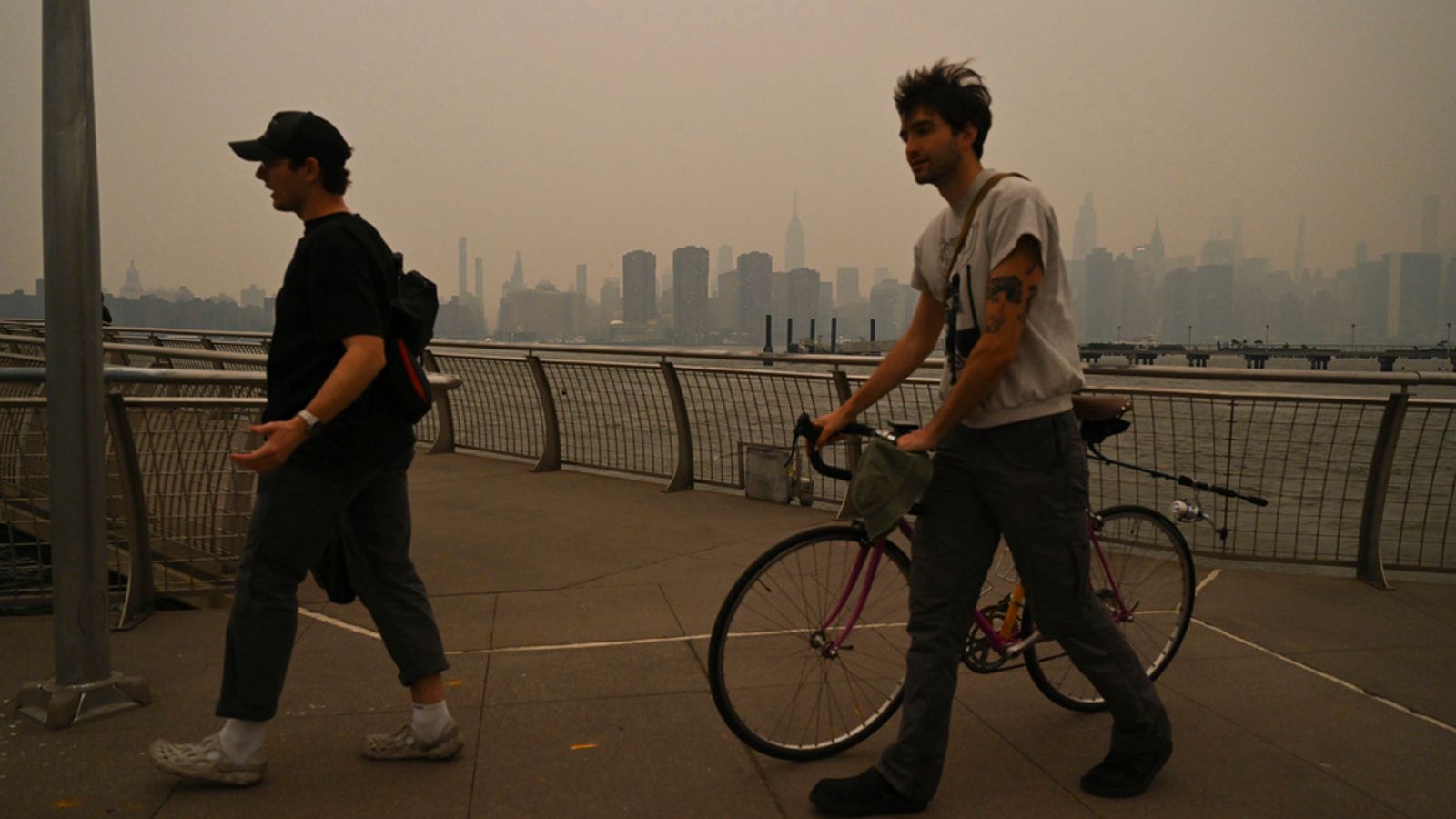 New York issues air quality alert as smoke from Canadian wildfires shrouds landmarks
