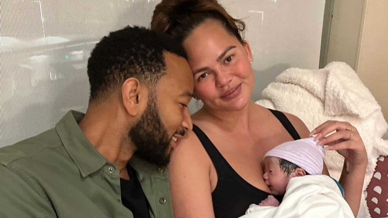 Chrissy Teigen and John Legend welcome fourth child - named after surrogate mother
