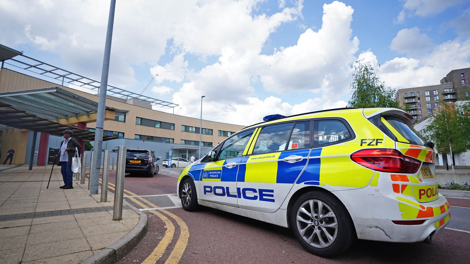 'Pickaxe-wielding attacker' wounds two at London's Central Middlesex Hospital