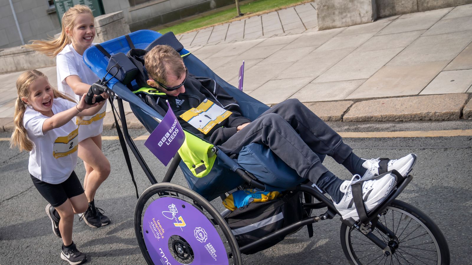 Leeds Rhinos legend Rob Burrow completes Father’s Day enjoyable run with kids