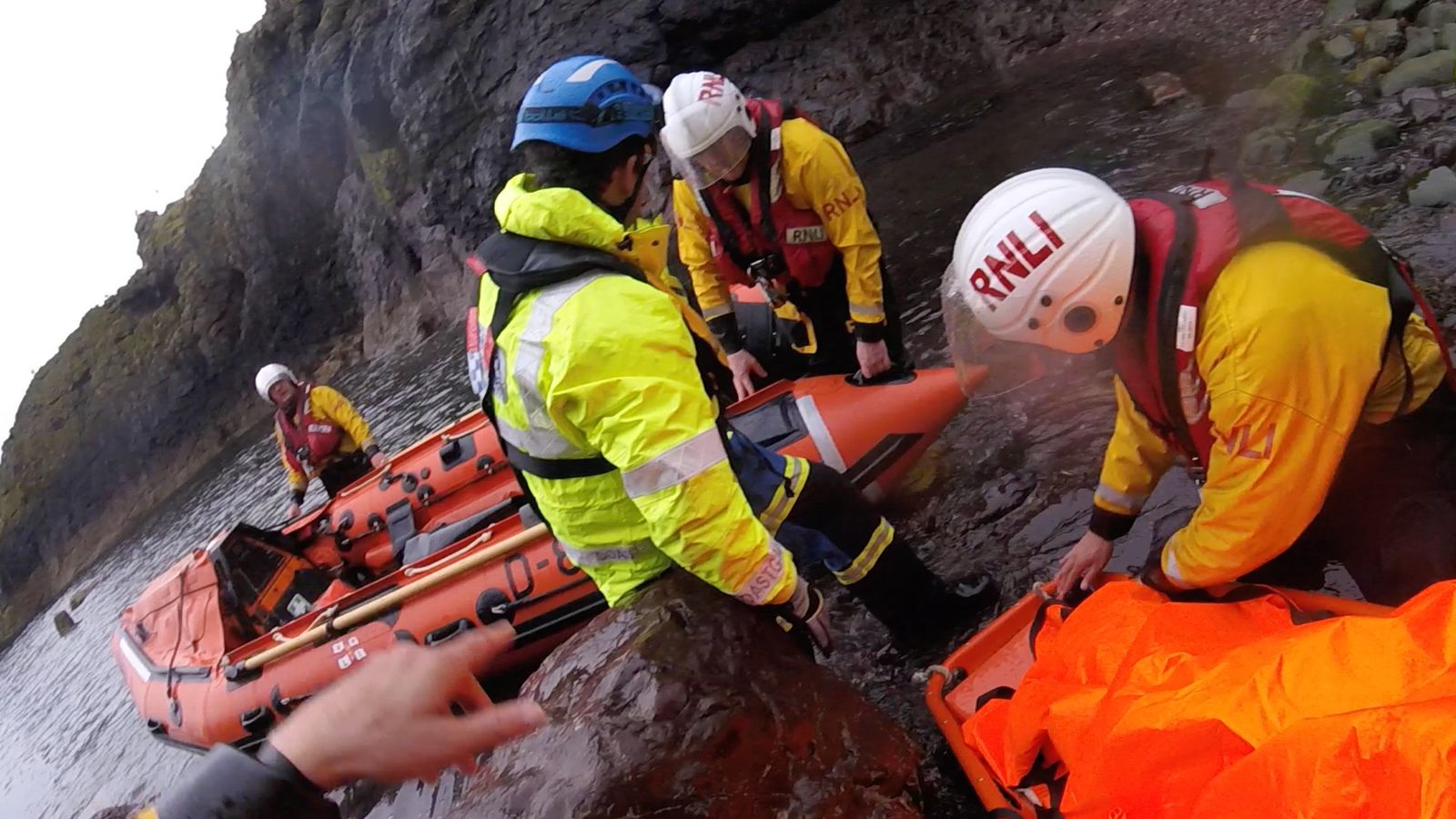 Boy taken to hospital after falling round 15ft from Johnstone’s Hole rocks at Dunbar Harbour