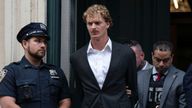 Former US Marine Daniel Penny is escorted by police in New York.  file image