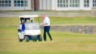 Donald Trump playing golf at his New Jersey golf course in Bedminster
