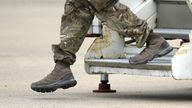 File photo dated 28/08/21 of a member of the British armed forces disembarks a RAF aircraft, as MPs have said the Government should hold an "open, honest and detailed review" of the UK&#39;s involvement in Afghanistan from 2001 until the chaotic evacuation in 2021.