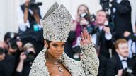  Rihanna attends The Met Gala in 2018 AP