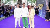 (left to right) Gary Barlow, Howard Donald and Mark Owen from Take That attend the premiere of Greatest Days, at Odeon Leicester Square in central London. Picture date: Thursday June 15, 2023.