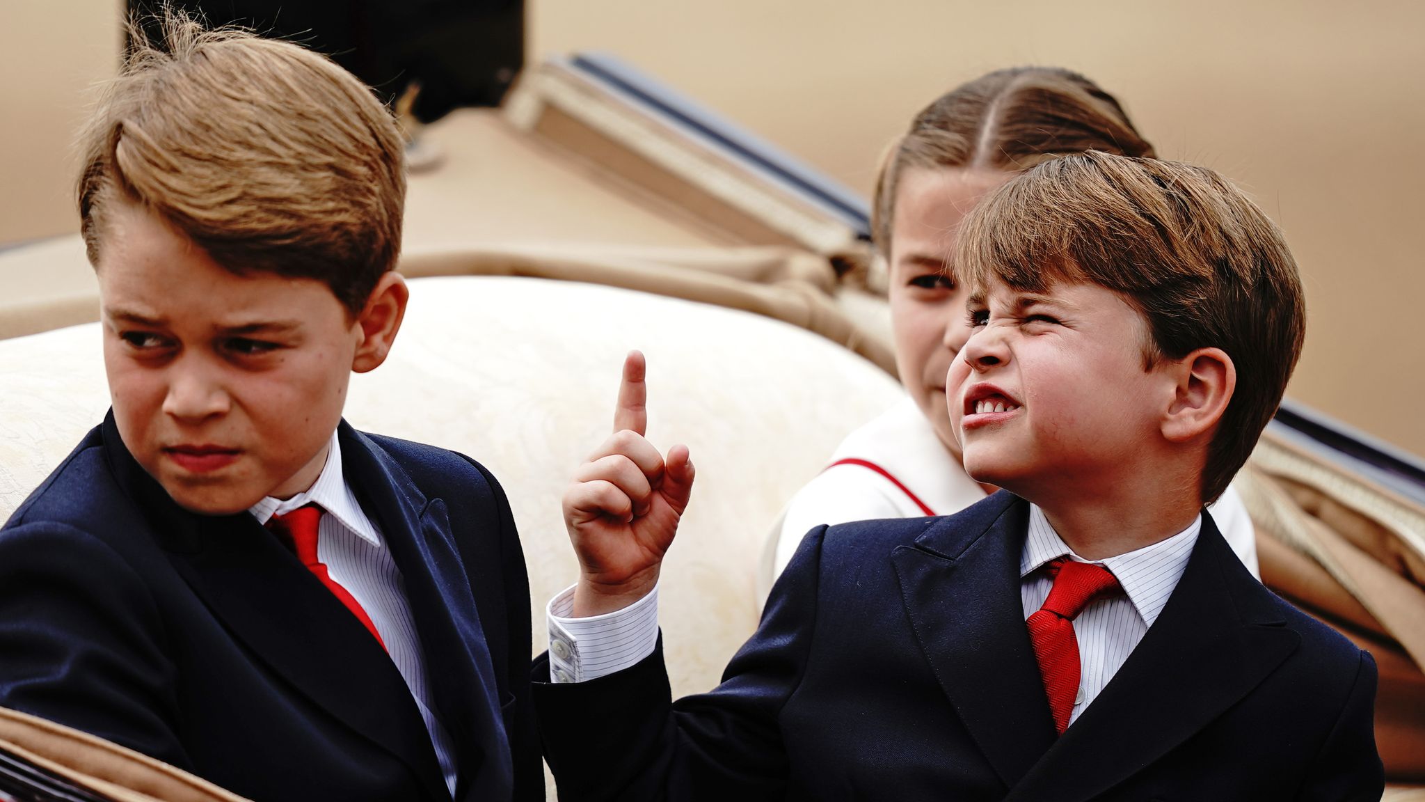 The many faces of Prince Louis at Trooping the Colour UK News Sky News