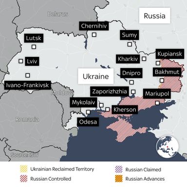 Ukraine has recaptured territory held by Russia since 2014, UK says ...