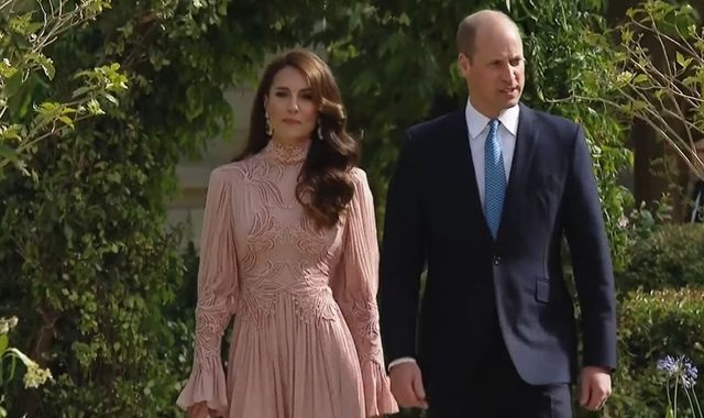 Prince William and Kate surprise guests at Jordan royal wedding