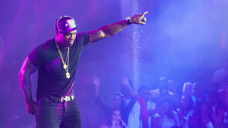 50 Cent announces new tour dates for this year. Pic: AP