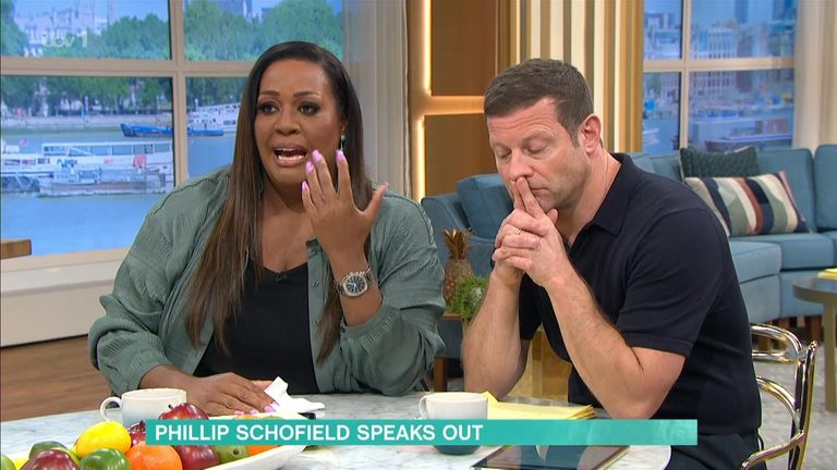 Alison Hammond breaks down in tears on This Morning after Phillip Schofield interviews
Pic:ITV