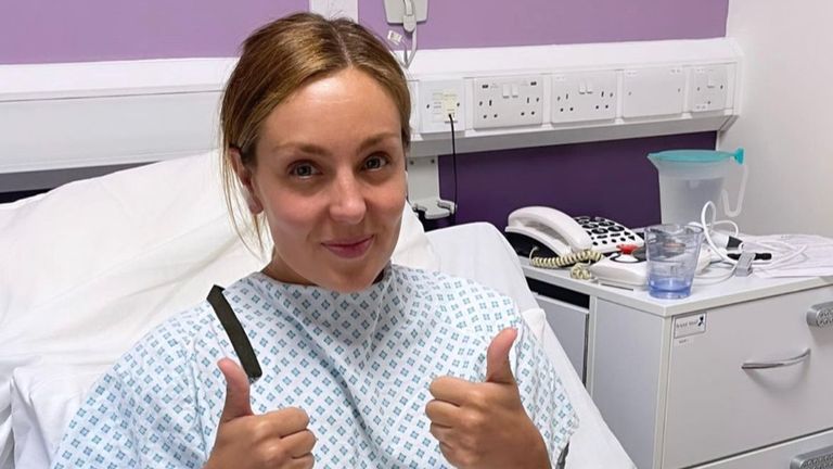 Strictly&#39;s Amy Dowden recovering after surgery. Pic: Amy Dowden