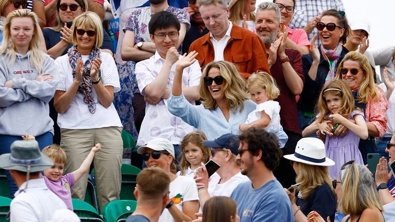 Andy Murray's children  Teddy, Edie, Lola and Sophia were in the crowd for his Nottingham Open win