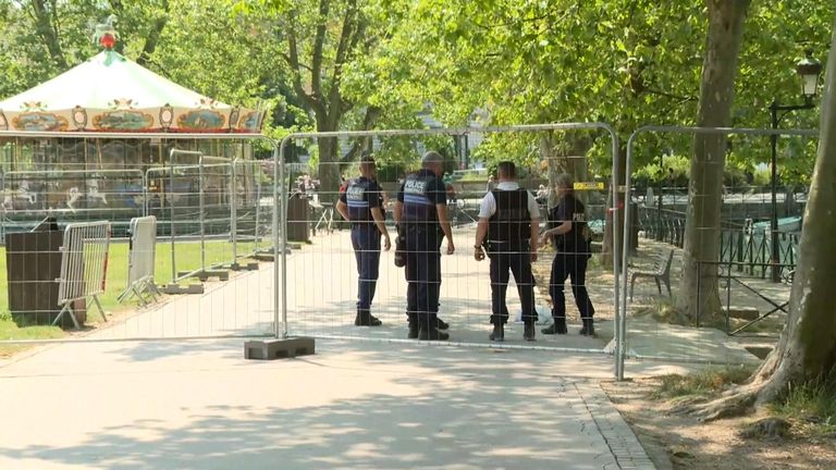Two children and an adult are in a life-threatening condition after a knife attack in Annecy, a town in the French Alps. 