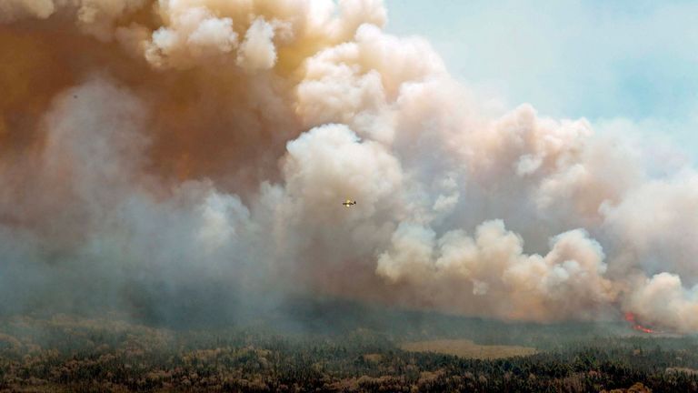 Canada wildfires. Pic: Nova Scotia Government via Reuters