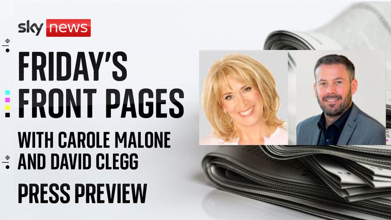 Carole Malone and David Clegg
