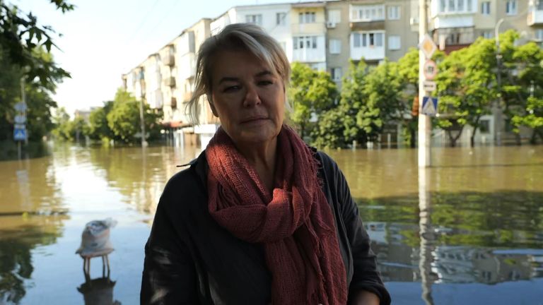 The city of Kherson in Ukraine has been substantially flooded after a major dam in southern Ukraine collapsed, flooding villages, endangering crops and threatening drinking water supplies. 