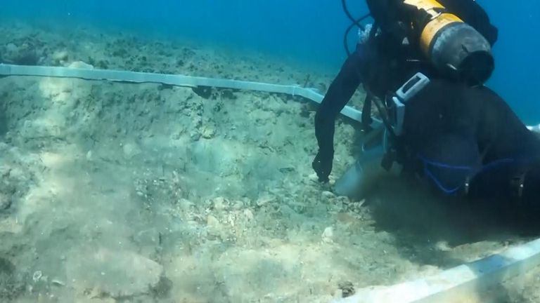 Archaeologists in Croatia have discovered the underwater remains of a Neolithic road, off the island of Korčula in the Adriatic Sea.