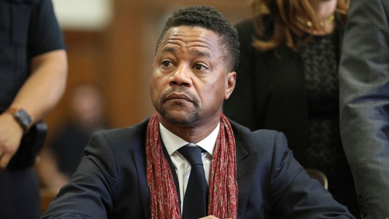 The actor seen at a New York Court in January 2020 Pic: AP 