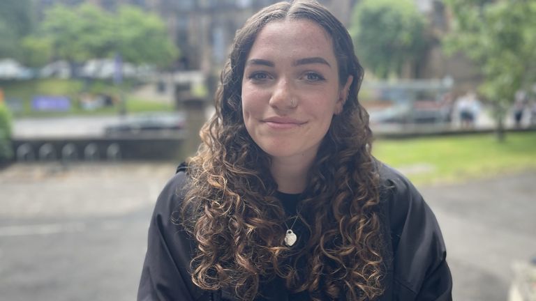 Glasgow University student Emily Bell, 22, said it was ‘embarrassing’ to graduate without her dissertation being marked.