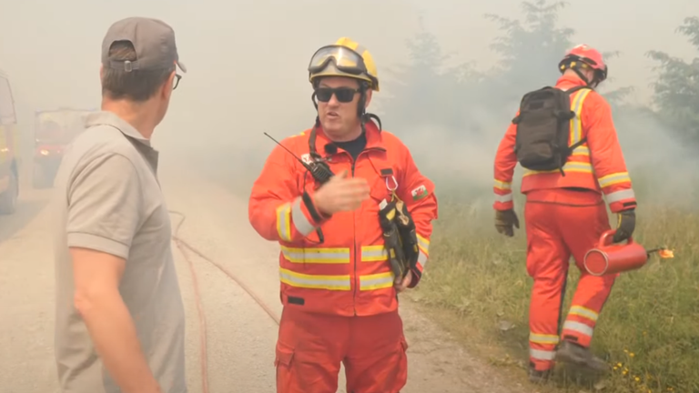 South Wales Fire and Rescue Service watch manager Chris Deacon