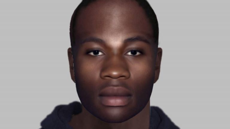 Detectives have issued an e-fit image as part of their investigation to identify the man. Pic: Sussex Police