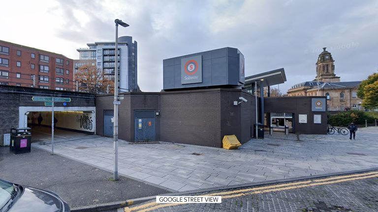 The incident happened at Cowcaddens subway station