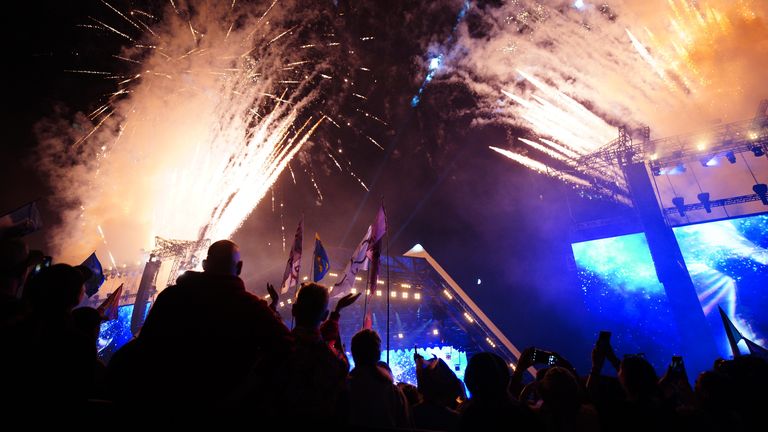 Fireworks close Sir Elton John&#39;s epic Glastonbury set