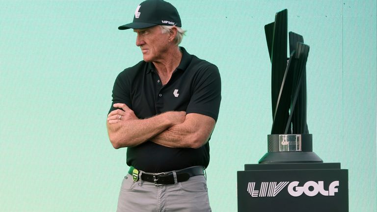 Greg Norman is LIV Golf&#39;s CEO. Pic: AP