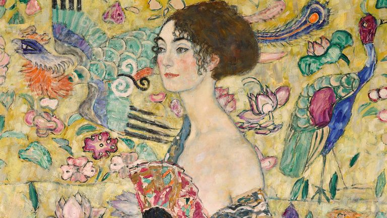 Gustav Klimt&#39;s Lady with a Fan