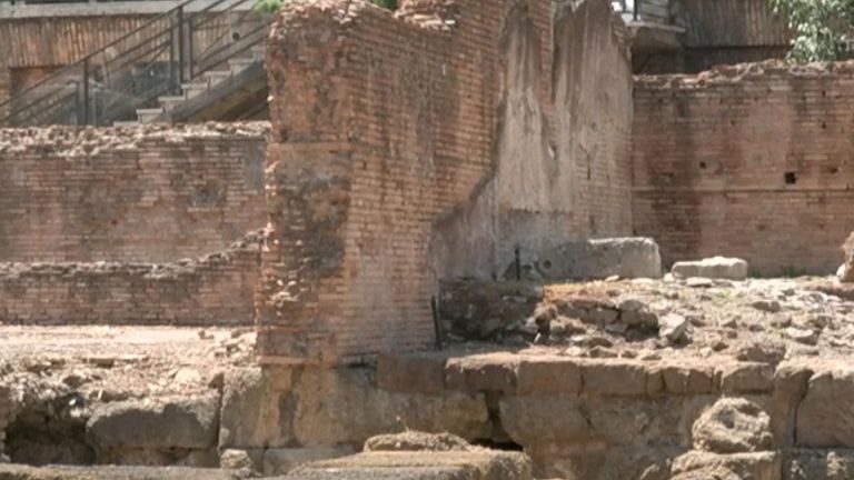 Site of assassination of Julius Caesar is made accessible for the first time in over 2000 years