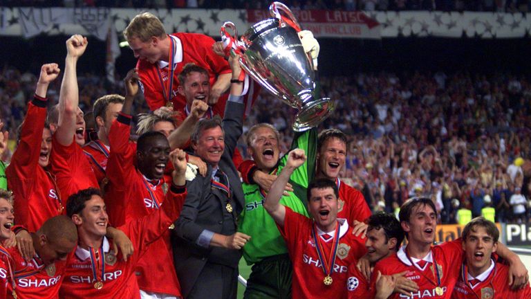  Manchester United&#39;s 1999 UEFA win. Pic: AP