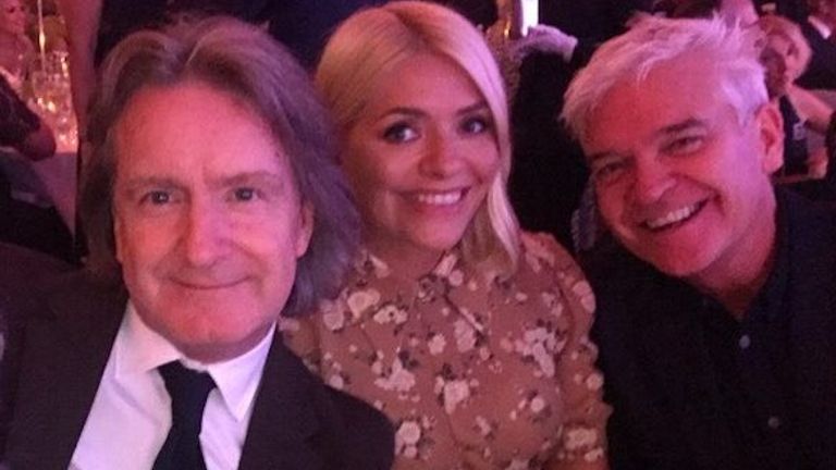 Martin Frizell with Holly Willoughby and Phillip Schofield (credit: Martin Frizell Instagram)