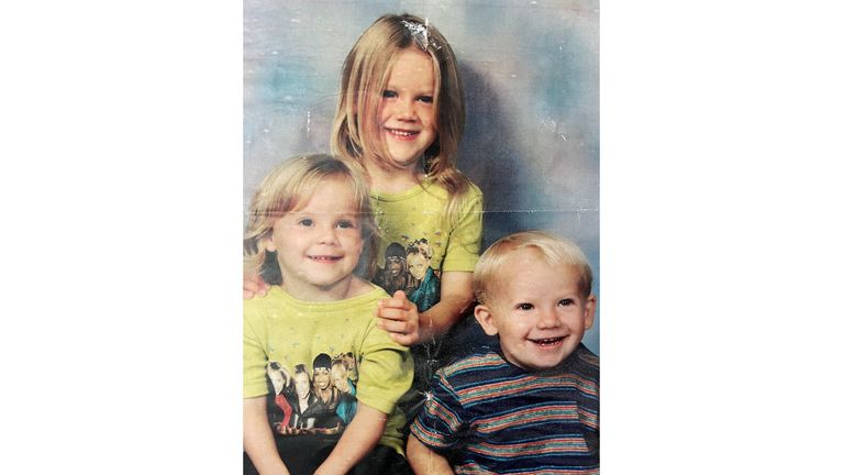Mckyla Taylor pictured with her older sister, Nicole, and younger brother, Callum 