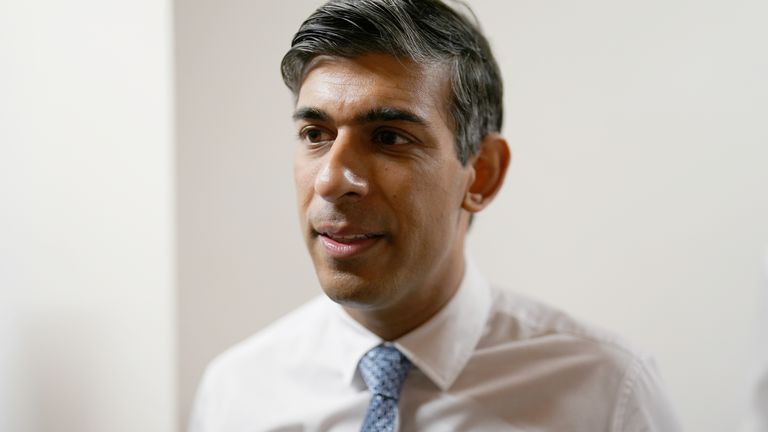 Prime Minister Rishi Sunak during a visit to Rivergreen Medical Centre in Nottingham 
