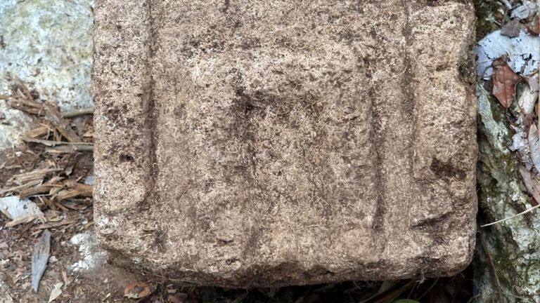 A view shows a part of a stone facade after archaeologists from Mexico&#39;s National Institute of Anthropology and History (INAH) discovered an ancient Mayan city inside the Balamku ecological reserve in Campeche state, Mexico in this photo released and distributed by Mexico&#39;s National Institute of Anthropology and History on June 20, 2023. Mexico&#39;s National Institute of Anthropology and History/Handout via REUTERS THIS IMAGE HAS BEEN SUPPLIED BY A THIRD PARTY. NO RESALES. NO ARCHIVES