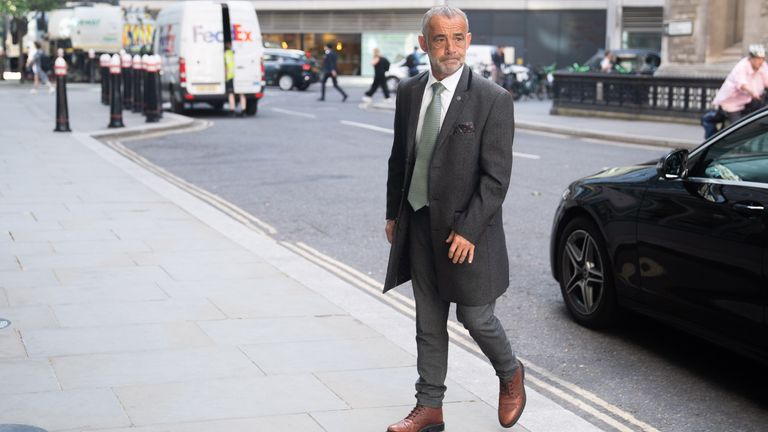 Michael Le Vell, arrives at the Rolls Buildings in central London