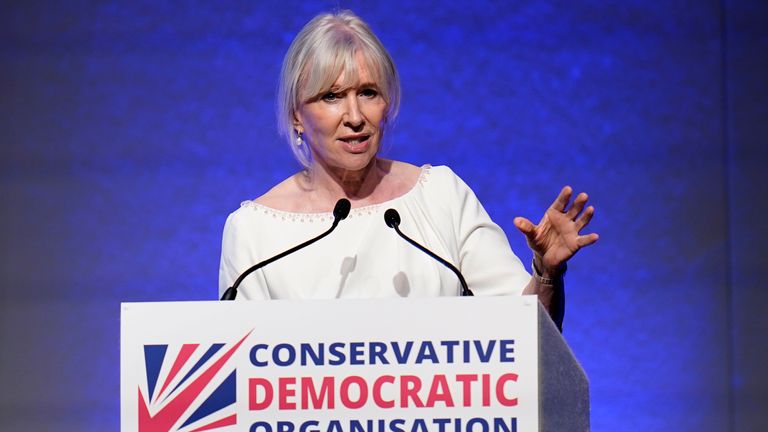 Nadine Dorries is reported to have been removed from Boris Johnson&#39;s honours list.