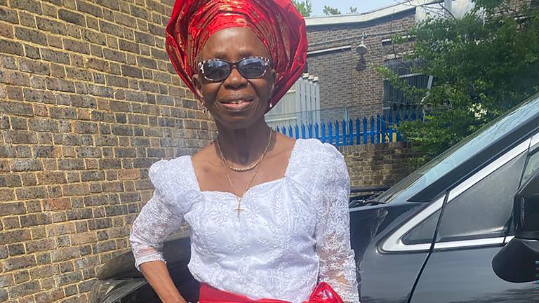Nelly Akomah, 76, who was found dead a house in Ladbrook Road in Croydon 