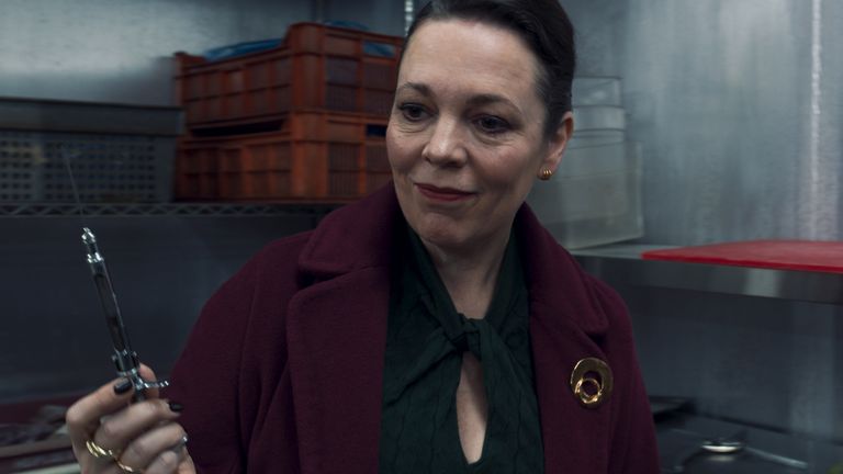 Olivia Colman as Special Agent Sonya Falsworth in Marvel Studios&#39; Secret Invasion. Pic: Disney+/Marvel