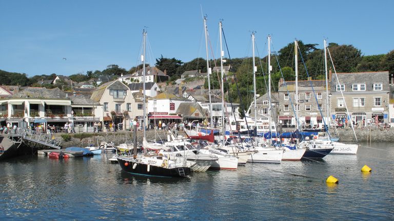 The Cornish fishing village of Padstow.