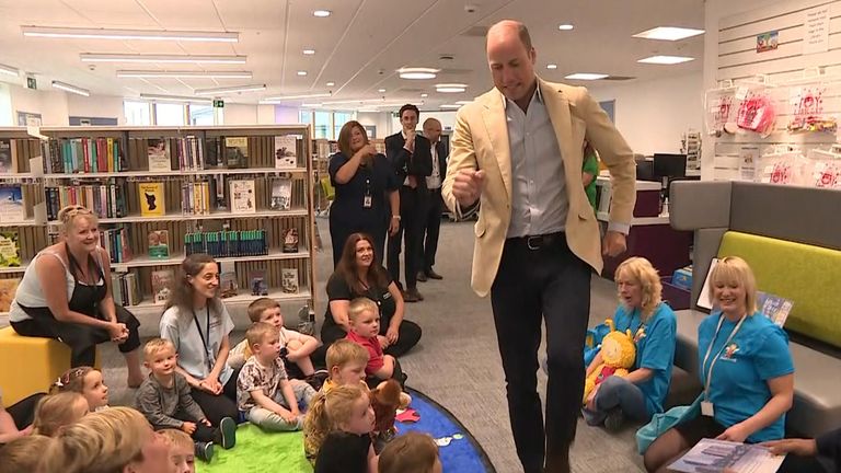 Prince William visits community campus in Tillydrone.