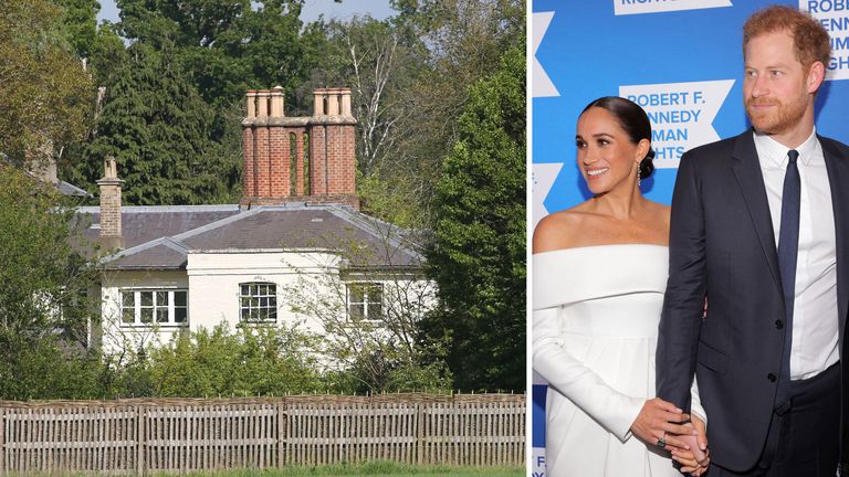 The cottage is located on the Frogmore Estate as part of Home Park in Windsor. Pic: AP
