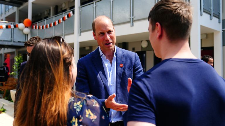 The Prince of Wales attends the opening of Centrepoint&#39;s Reuben House in London, a new development which forms a key part of the organisation&#39;s Independent Living Programme to combat youth homelessness South London. Picture date: Tuesday June 13, 2023.