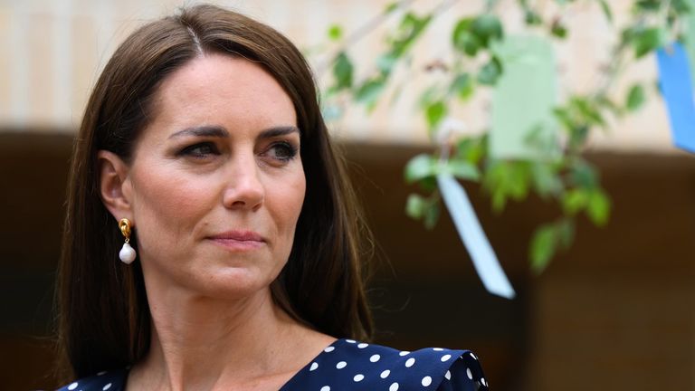 The Princess of Wales during a visit to the Hope Street residential community in Southampton, Hampshire, to officially open their pioneering community which will pilot a new approach to supporting women in the justice system. Picture date: Tuesday June 27, 2023.