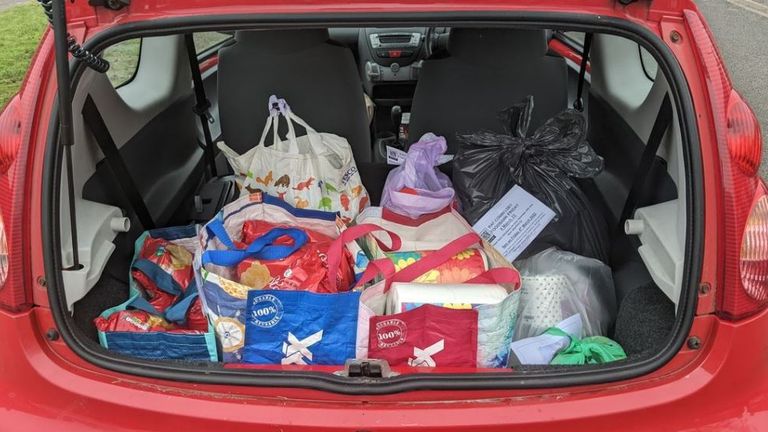 The RAF says the food bank was not set up for its personnel. Pic: Destiny Outreach Coningsby