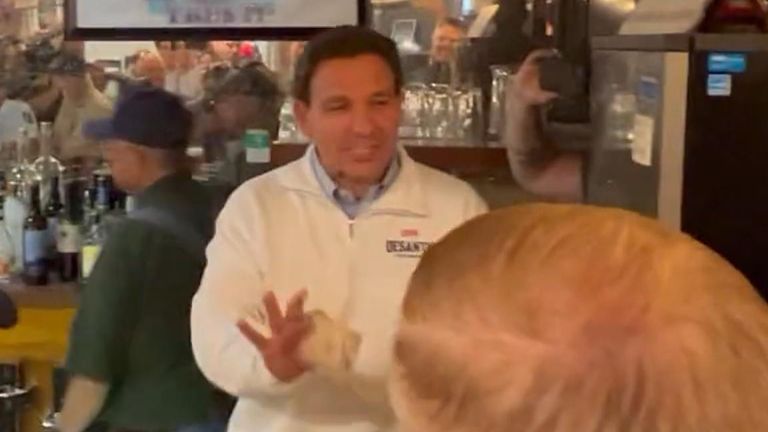 Ron DeSantis says he won't serve Bud Light while 'working' behind a bar on his presidential campaign trail